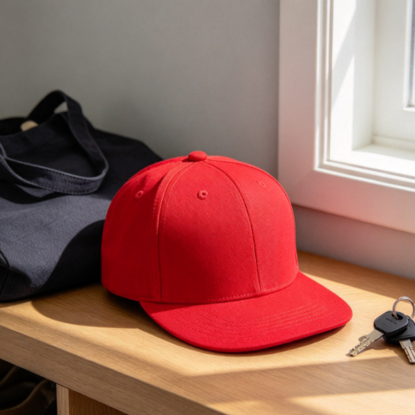 Youth Solid-Color Flat-Brim Baseball Cap