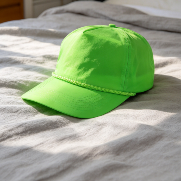 Five-Panel Neon Nylon Crinkle Cap
