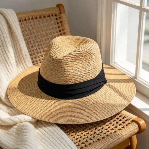 Wide Brim Straw Sun Hat for Women Beach Travel Summer