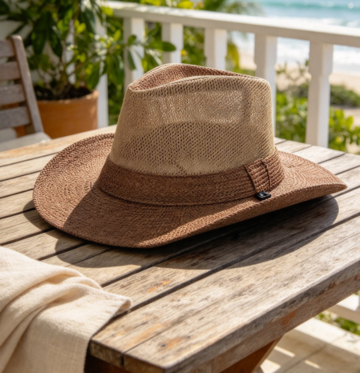 Wide Brim Straw Sun Hat Unisex Summer Beach Protection Hat