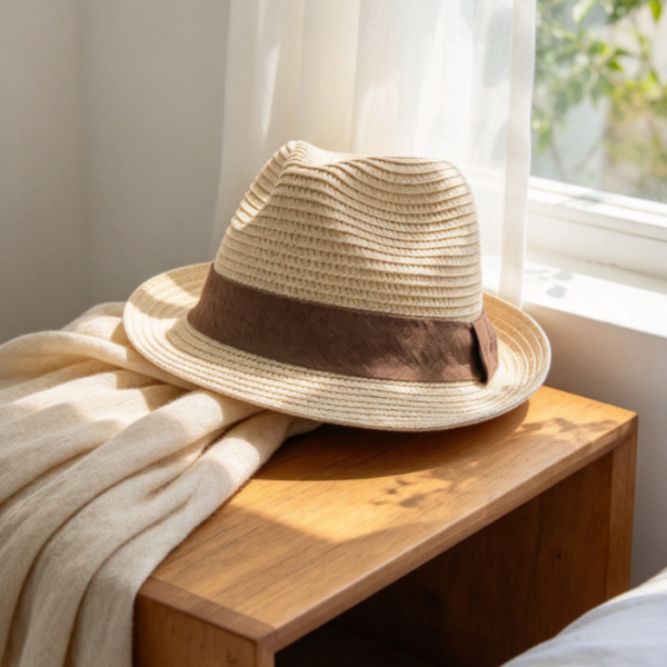 Short Brim Straw Hat Breathable Packable Summer Sun Hat