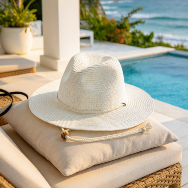 Women’s Straw Beach Sun Hat Wide Brim Summer Hat
