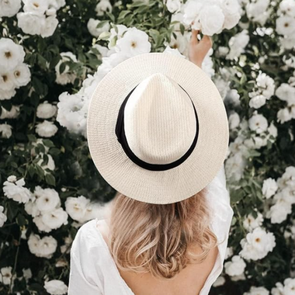 Wide Brim Straw Sun Hat Unisex Breathable Outdoor Beach Hat
