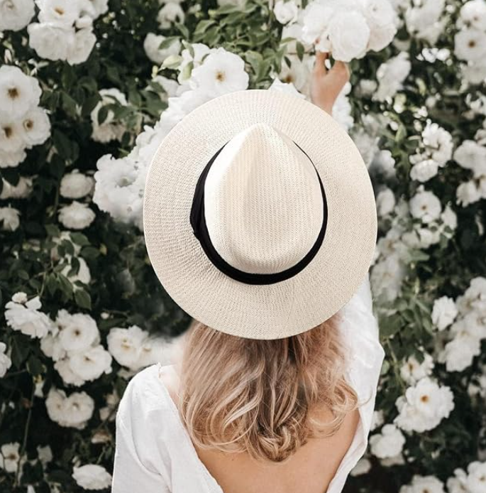 Wide Brim Straw Sun Hat Unisex Breathable Outdoor Beach Hat