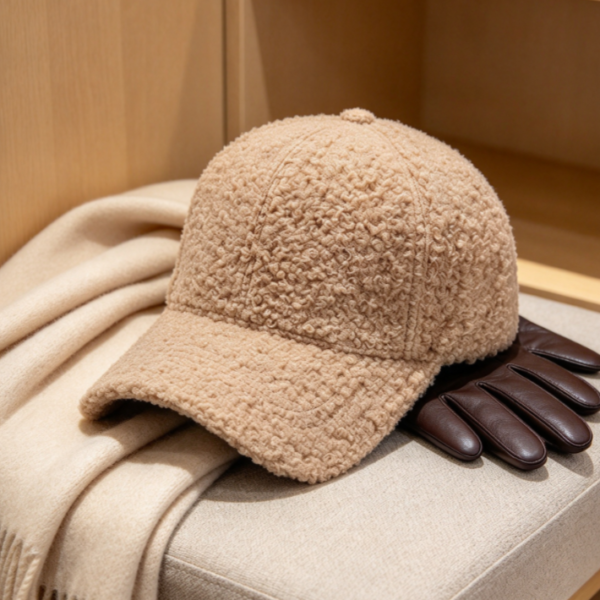 Warm Lamb Wool Winter Baseball Cap