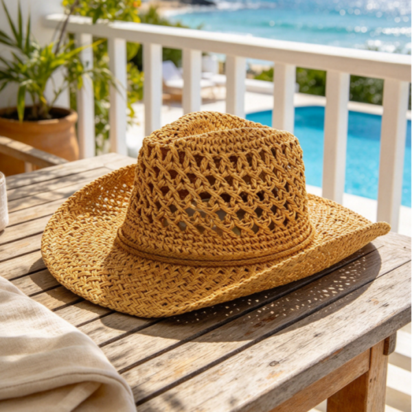 Floppy Straw Sun Hat Unisex Packable Summer Beach Hat