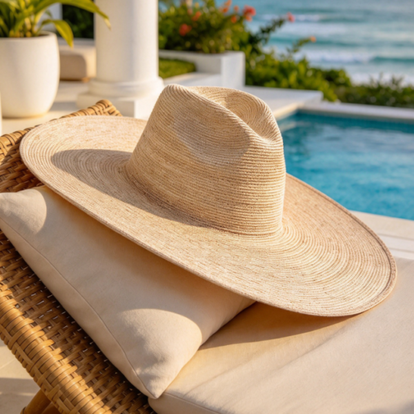 Wide Brim Straw Sun Hat for Women Summer Beach Travel