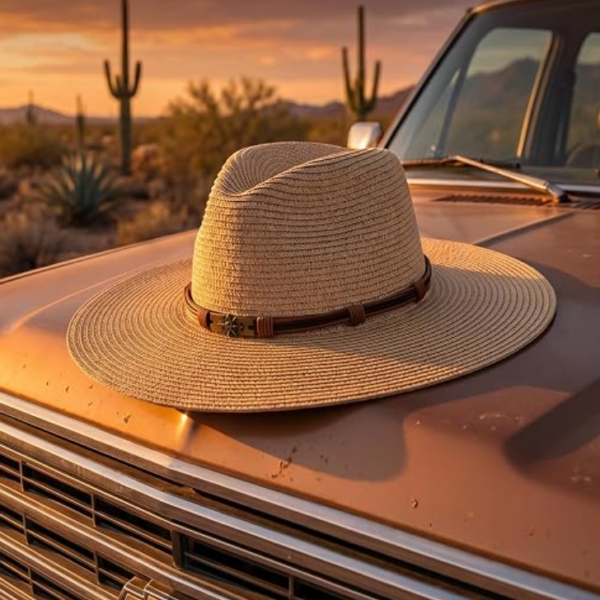 Wide Brim Straw Summer Sun Hat for Men Women Outdoor Beach Hat