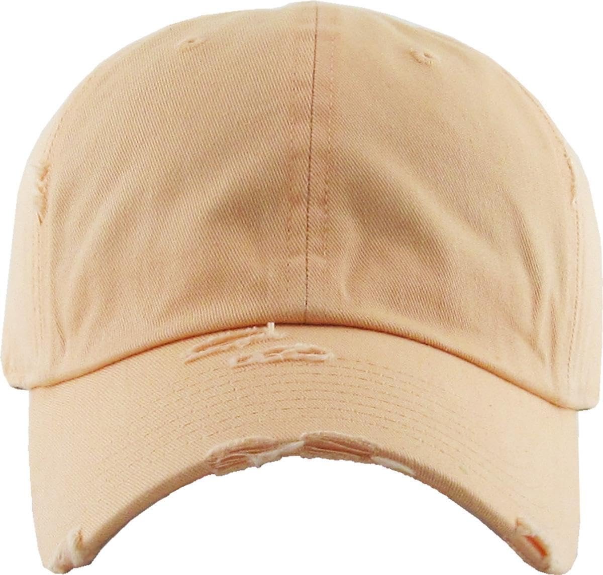 Vintage Washed Distressed Cotton Baseball Cap - Image 2