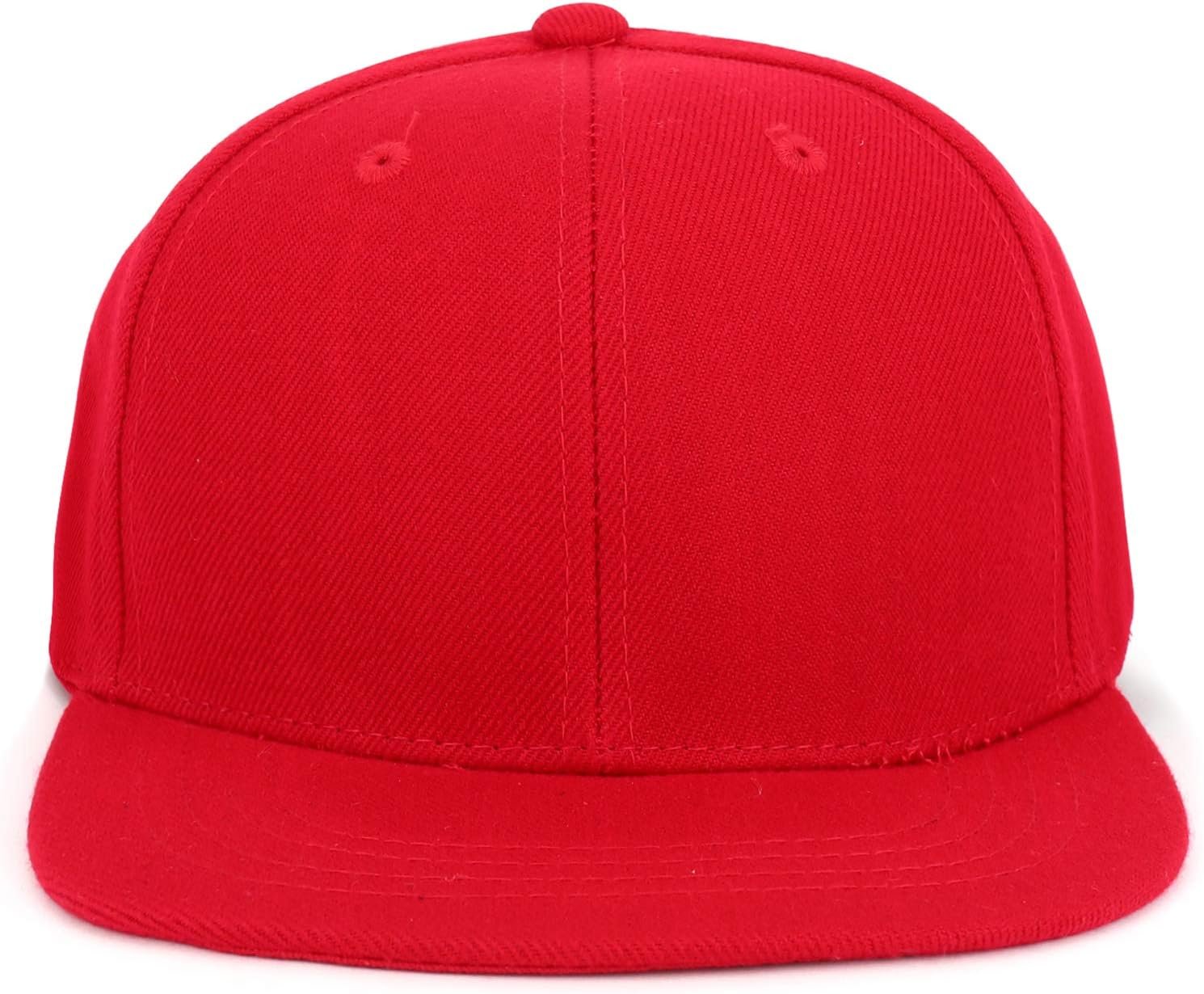 Youth Solid-Color Flat-Brim Baseball Cap - Image 2