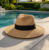 Wide Brim Straw Sun Hat for Women Roll Up Beach Hat