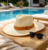 Unisex Wide Brim Straw Hat Classic Summer Beach Sun Hat
