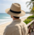 Packable Straw Sun Hat Adjustable Unisex Summer Beach Travel Hat